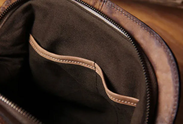 Handmade Leather handbag purse shoulder bag for women leather shopper bag