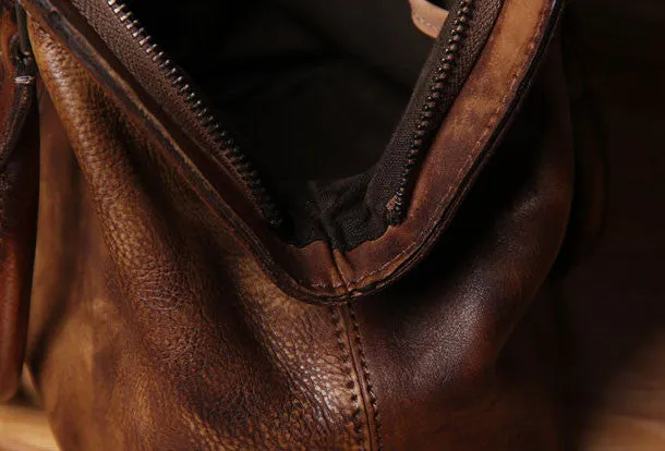 Handmade Leather handbag purse shoulder bag for women leather shopper bag