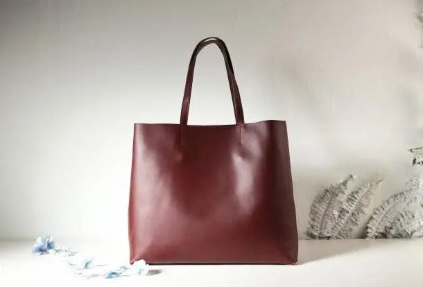 Handmade Leather handbag tote purse shoulder bag for women leather