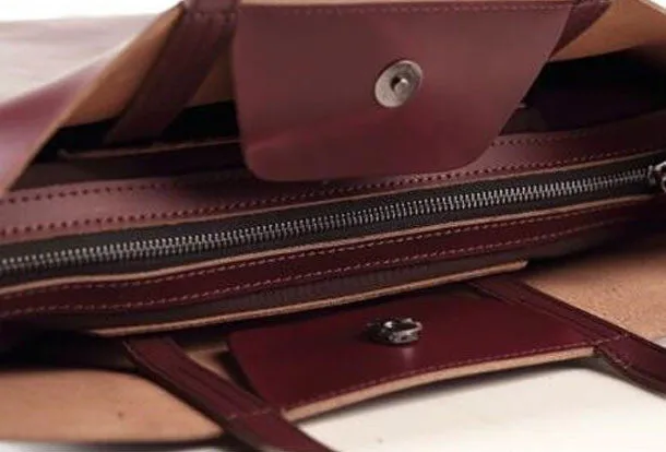 Handmade Leather handbag tote purse shoulder bag for women leather