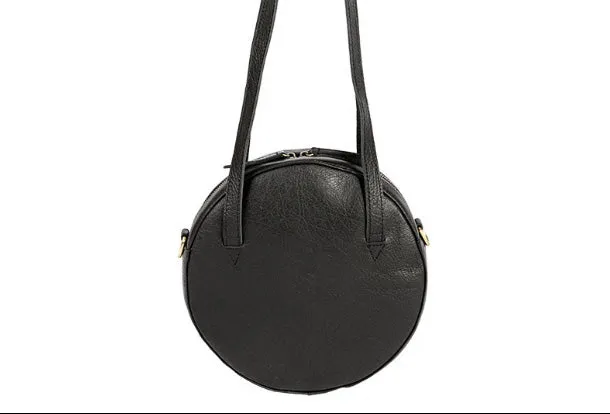 Handmade Leather Purse Bag Circle Bag Crossbody Bag Shoulder Bag Purse For Women