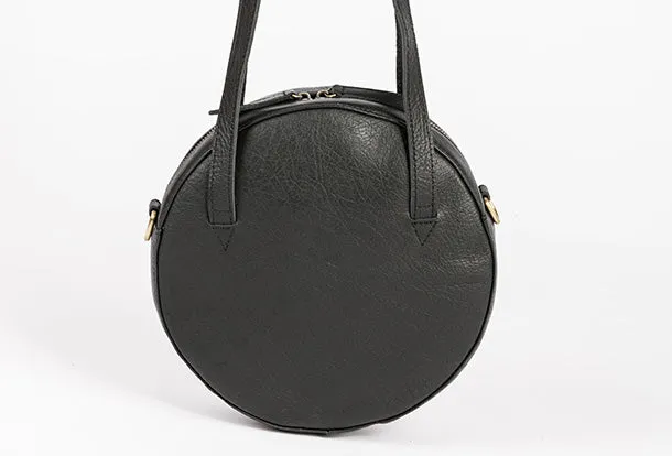 Handmade Leather Purse Bag Circle Bag Crossbody Bag Shoulder Bag Purse For Women