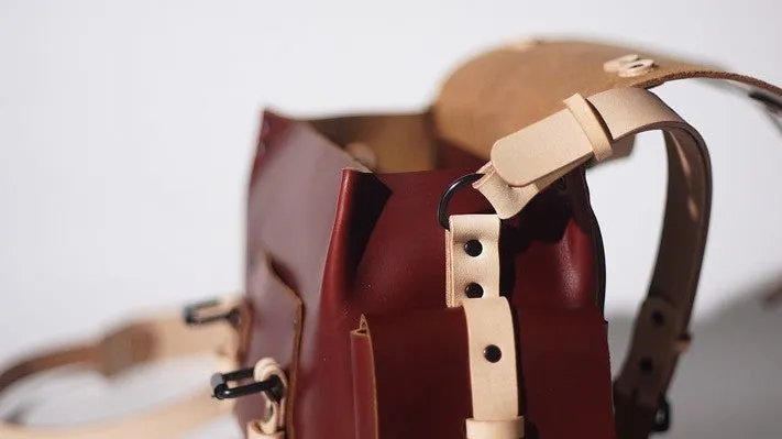 Handmade Leather Red Womens Messenger Bag Fashion Shoulder Bag for Women