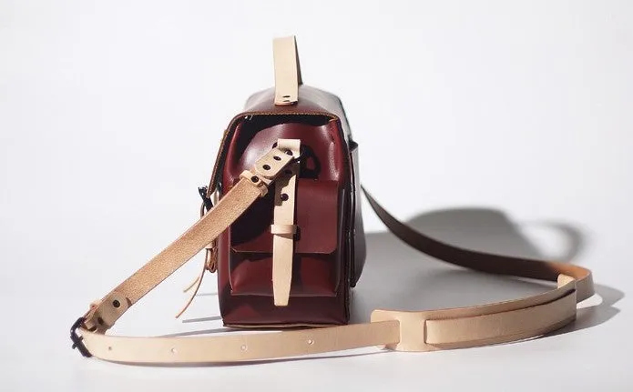 Handmade Leather Red Womens Messenger Bag Fashion Shoulder Bag for Women
