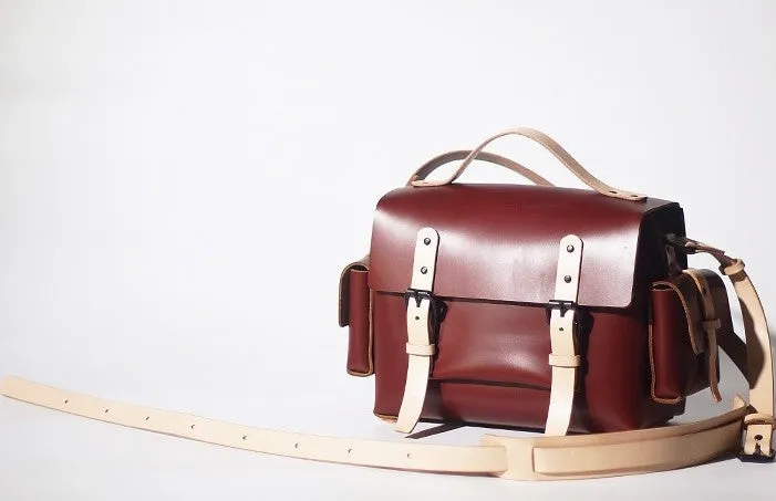 Handmade Leather Red Womens Messenger Bag Fashion Shoulder Bag for Women