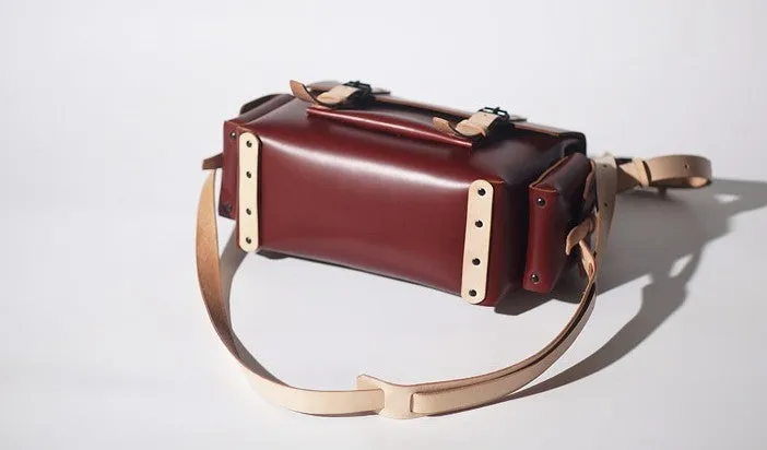 Handmade Leather Red Womens Messenger Bag Fashion Shoulder Bag for Women