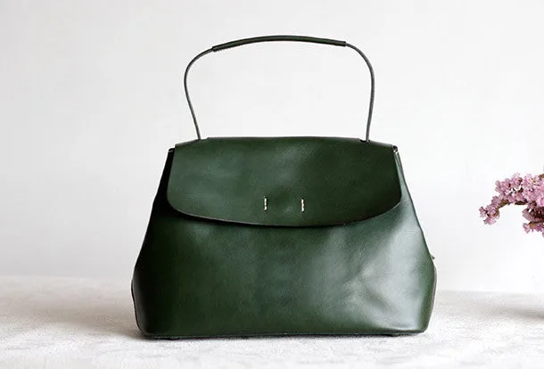 Handmade Leather tote bag shopper bag for women leather shoulder bag handbag