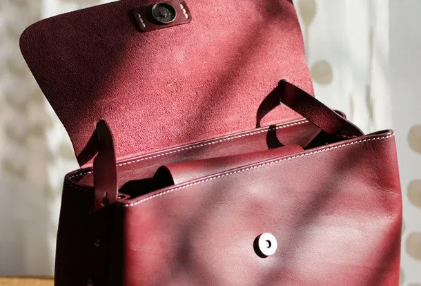 Handmade Leather tote bag shopper bag for women leather shoulder bag handbag