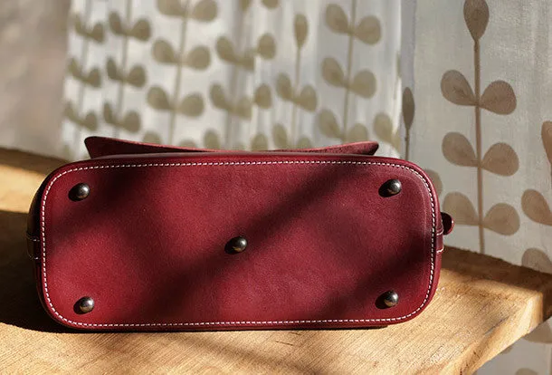 Handmade Leather tote bag shopper bag for women leather shoulder bag handbag