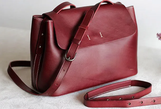 Handmade Leather tote bag shopper bag for women leather shoulder bag handbag