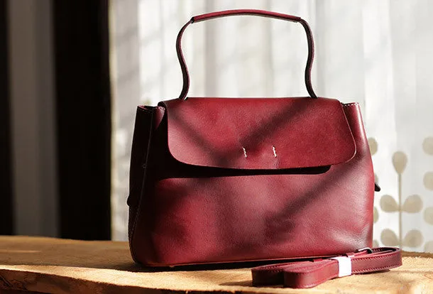 Handmade Leather tote bag shopper bag for women leather shoulder bag handbag