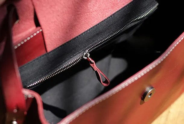 Handmade Leather tote bag shopper bag for women leather shoulder bag handbag