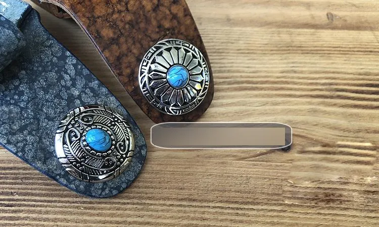 Handmade Mens Blue Leather Classic Zippo Lighter Case Belt Zippo Lighter Holder with Belt Loop