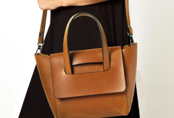 Handmade Vintage Leather Womens Handbag Shoulder Bag for Women