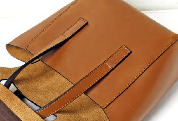 Handmade Vintage Leather Womens Handbag Shoulder Bag for Women