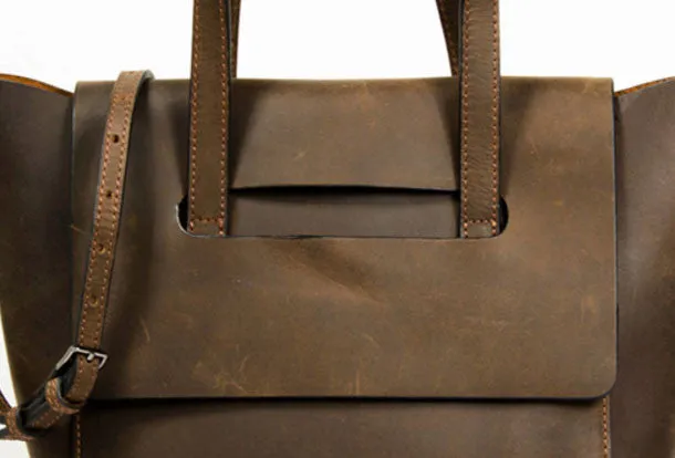 Handmade Vintage Leather Womens Handbag Shoulder Bag for Women