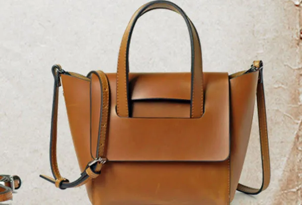 Handmade Vintage Leather Womens Handbag Shoulder Bag for Women
