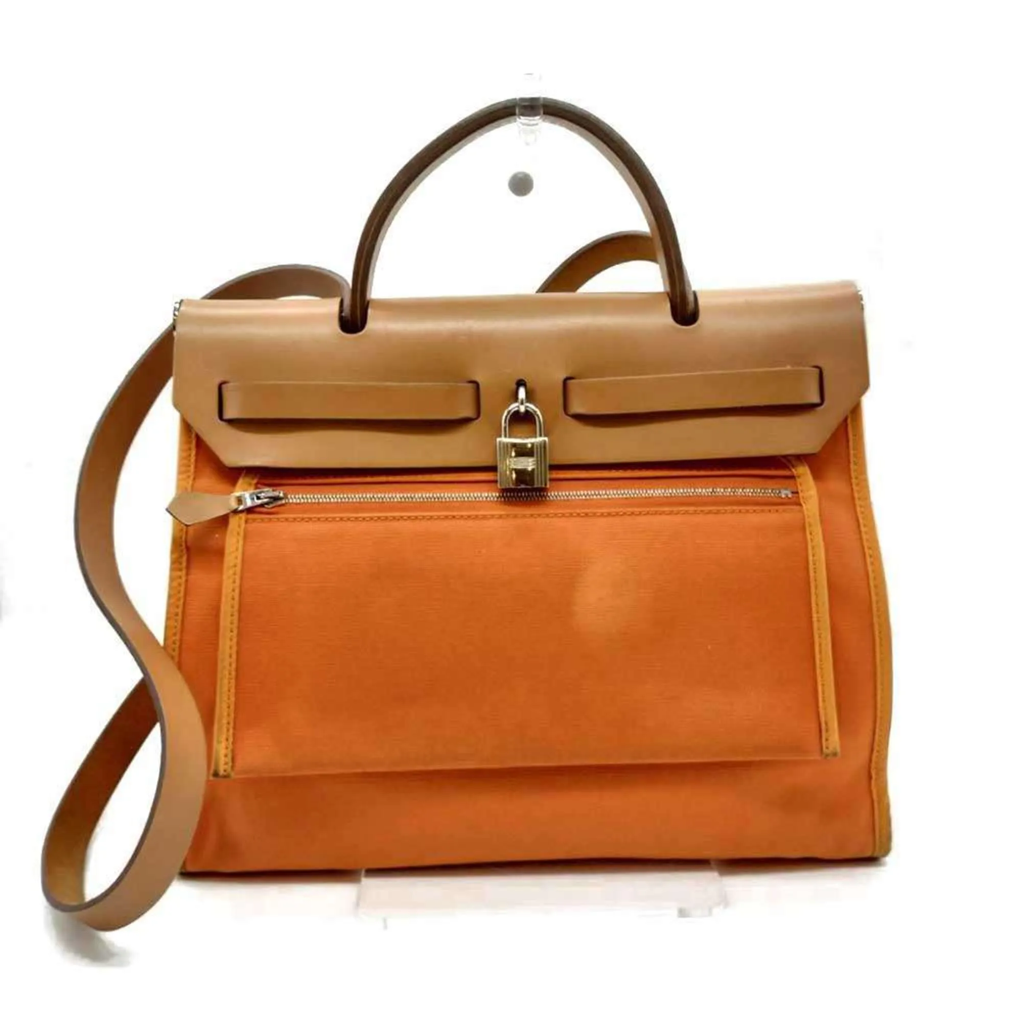 Hermes  Toile Officier Shoulder Bag (Pre-Owned)