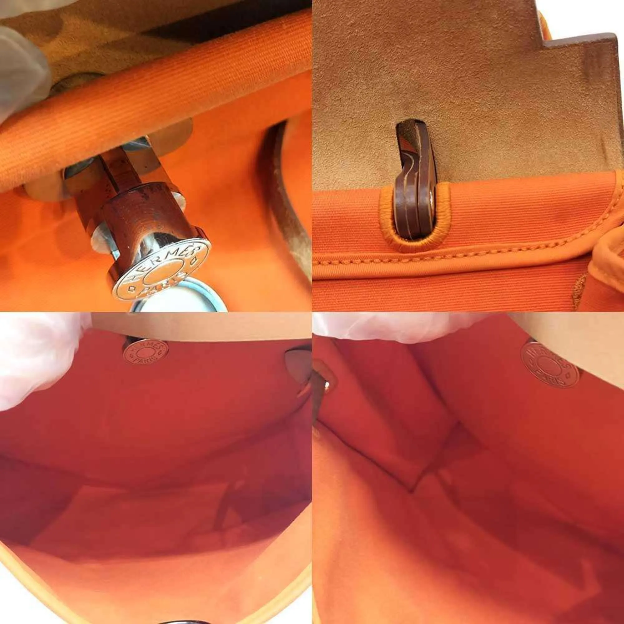 Hermes  Toile Officier Shoulder Bag (Pre-Owned)
