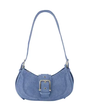 Hobo Brocle Hobo Bag - Osoi - Denim Sky - Suede