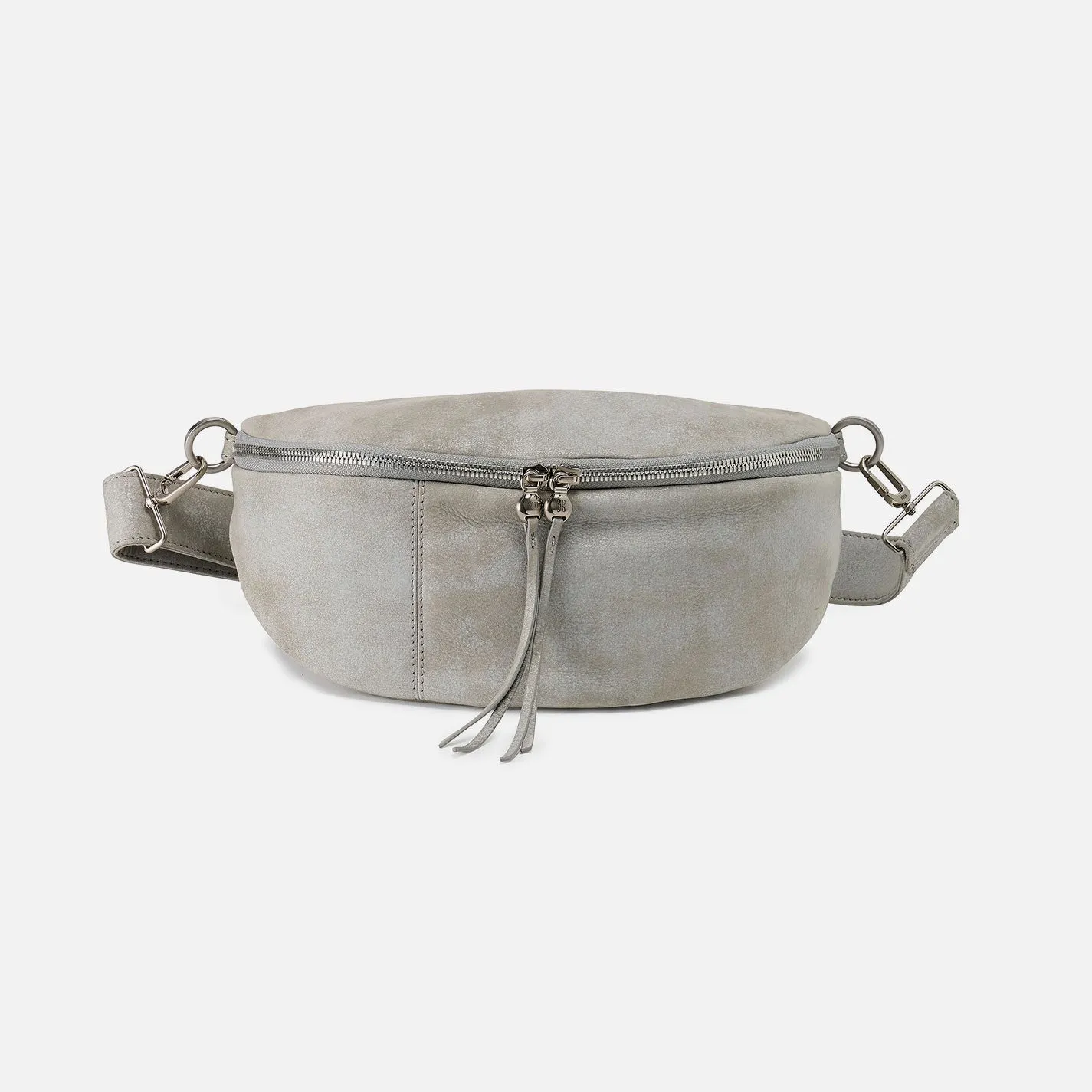 Hunter Medium Belt Bag In Buffed Leather - Misty Harbor