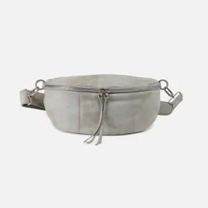 Hunter Medium Belt Bag In Buffed Leather - Misty Harbor