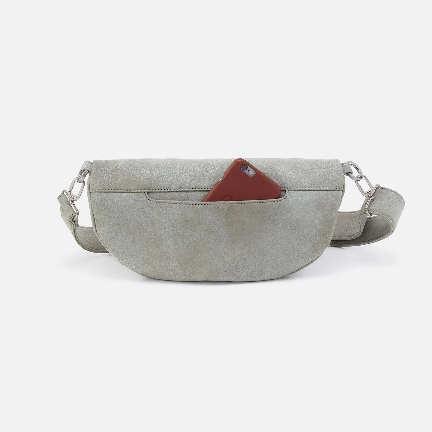 Hunter Medium Belt Bag In Buffed Leather - Misty Harbor