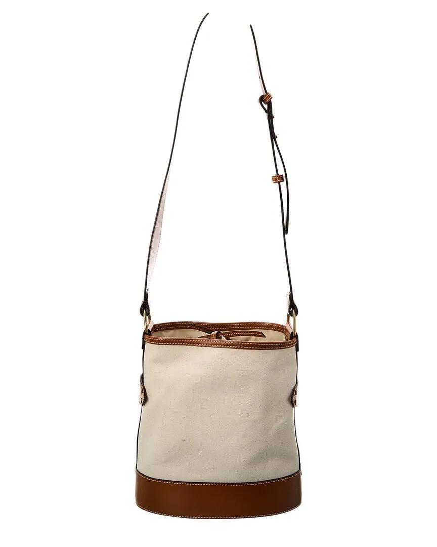 Isabel Marant Canvas & Leather Shoulder Bag