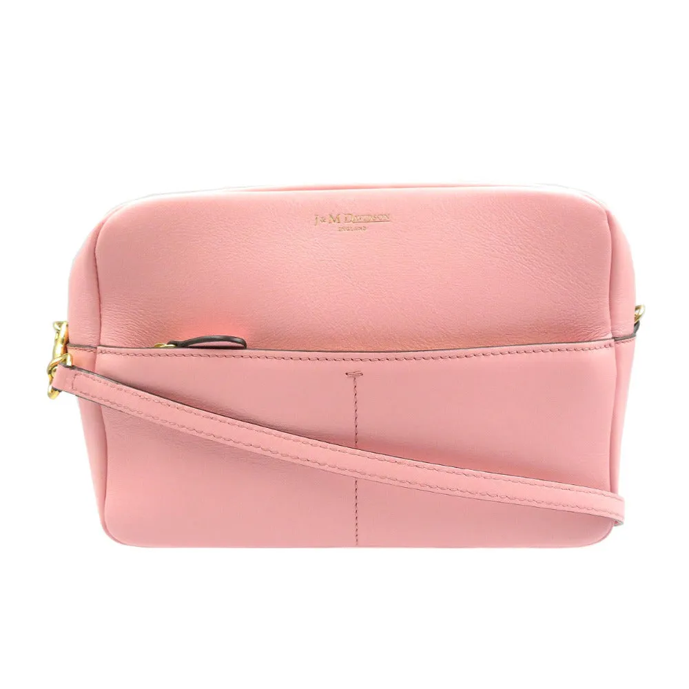 J&M Davidson Shoulder Bag leather pink Women Used