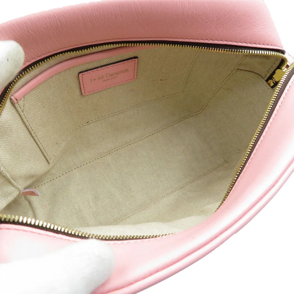 J&M Davidson Shoulder Bag leather pink Women Used