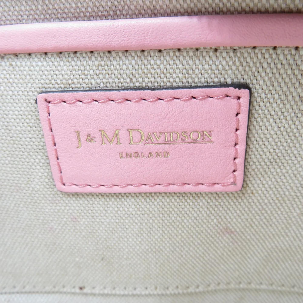 J&M Davidson Shoulder Bag leather pink Women Used