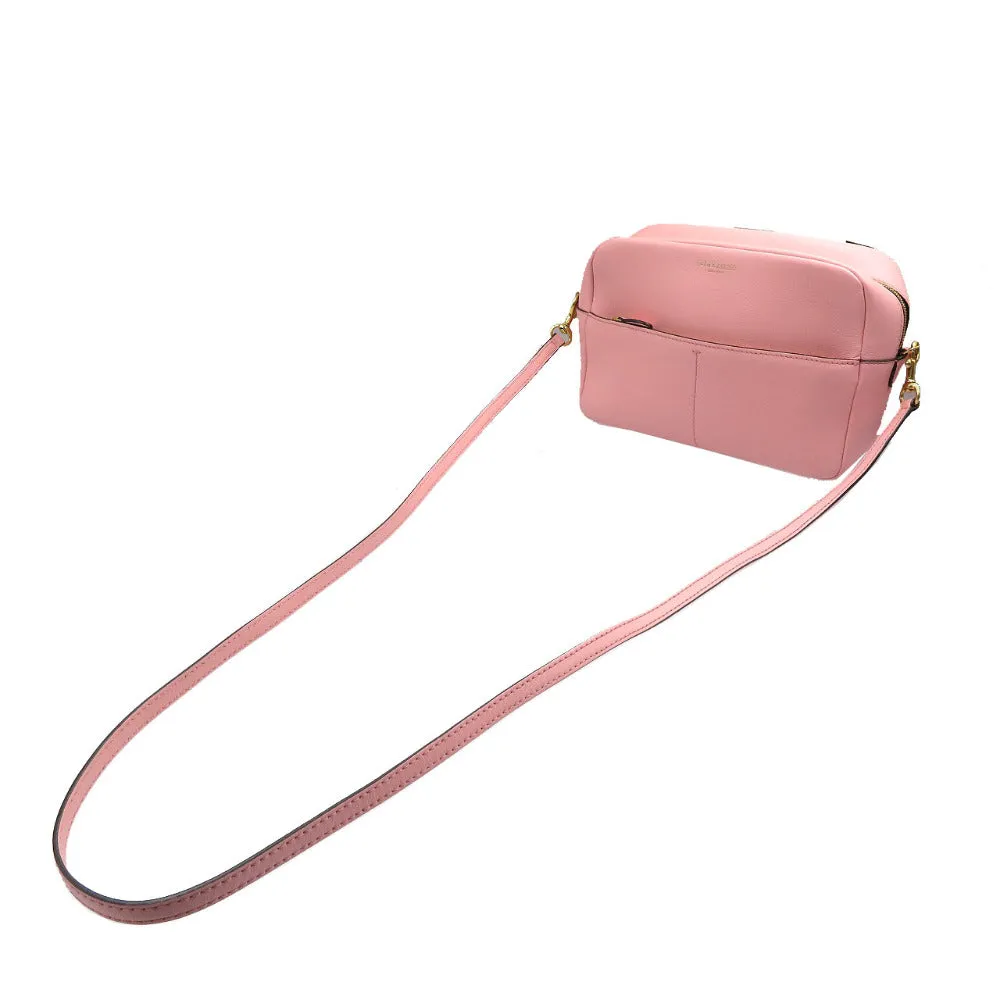 J&M Davidson Shoulder Bag leather pink Women Used