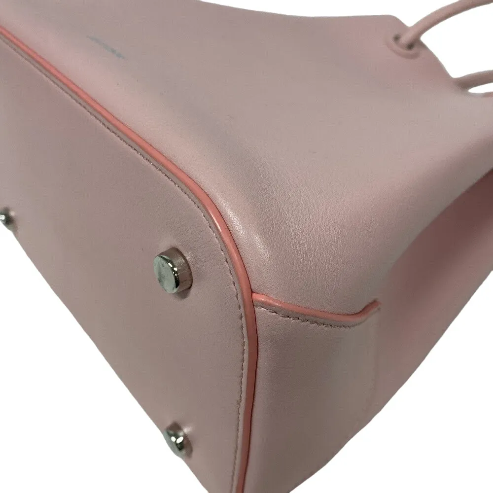 JIL SANDER Handbag leather pink Drawstring Shoulder Bag Women Used