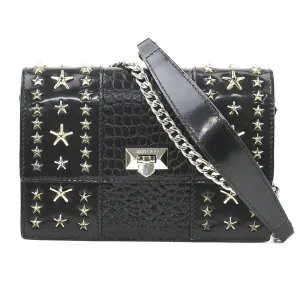 Jimmy Choo Leather Metal Shoulder Bag (Pre-Owned)