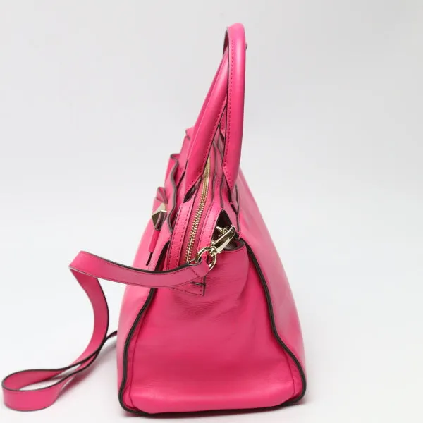 Kate Spade Handbag Calfskin, Leather pink Shoulder 2WAY Women Used