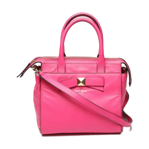 Kate Spade Handbag Calfskin, Leather pink Shoulder 2WAY Women Used