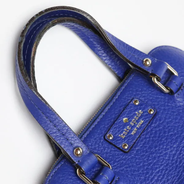 Kate Spade Handbag leather blue Shoulder 2WAY Women Used