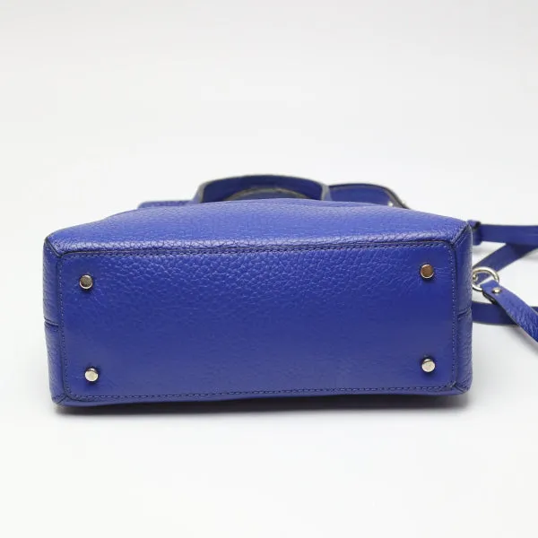Kate Spade Handbag leather blue Shoulder 2WAY Women Used