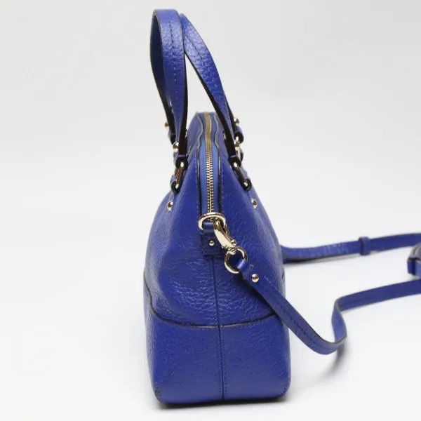 Kate Spade Handbag leather blue Shoulder 2WAY Women Used
