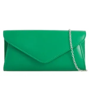 Koko Green envelope clutch bag