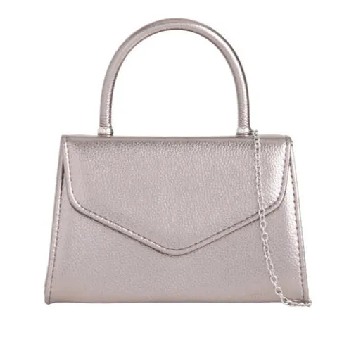 Koko H2439 Pewter Metallic Grab Bag