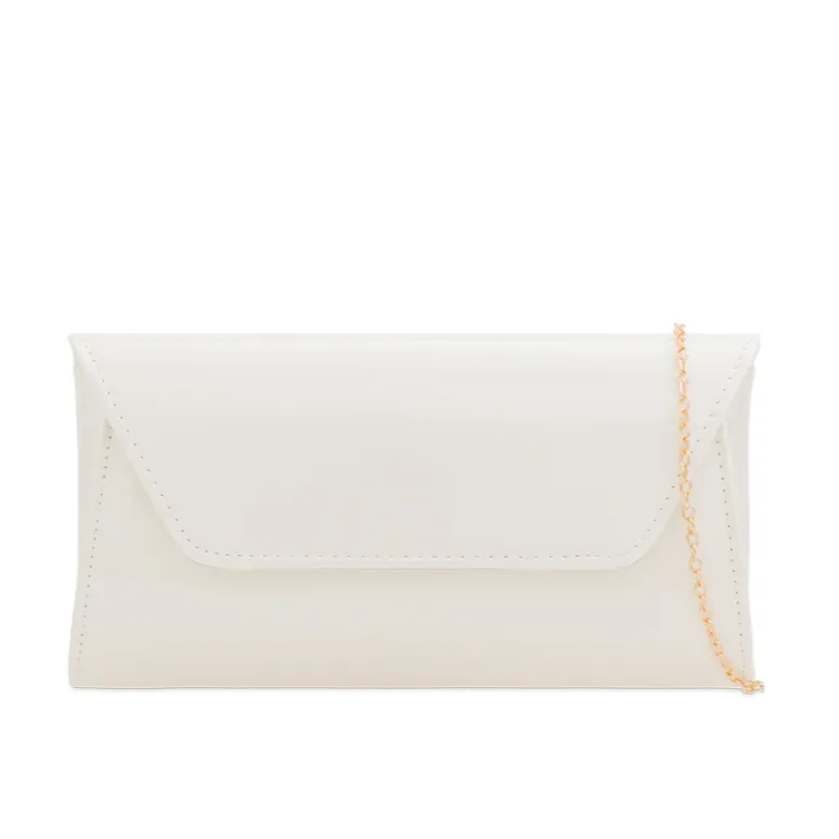 Koko L2250 White Patent Clutch Bag