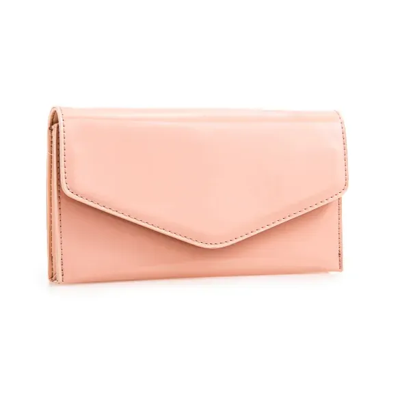 Koko L2493 Flesh Pink Patent Envelope Clutch