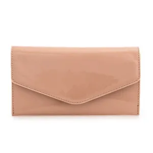 Koko L2493 Nude Patent Envelope Clutch