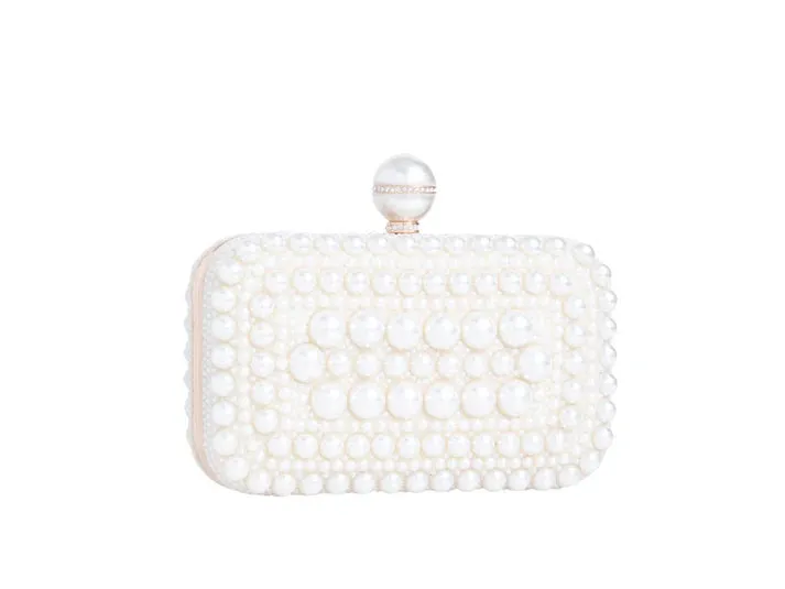 Koko LD3340 Ivory Pearl Box Bag