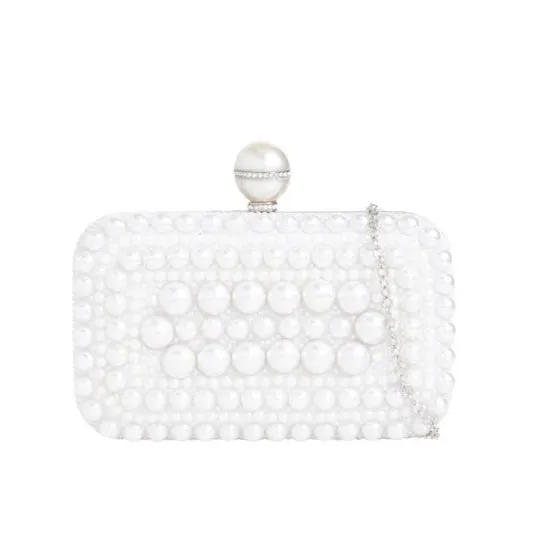 Koko LD3340 White Pearl Box Bag