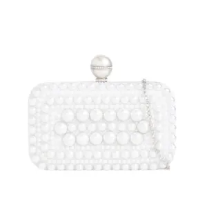 Koko LD3340 White Pearl Box Bag