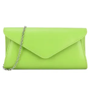Koko Lime envelope clutch bag