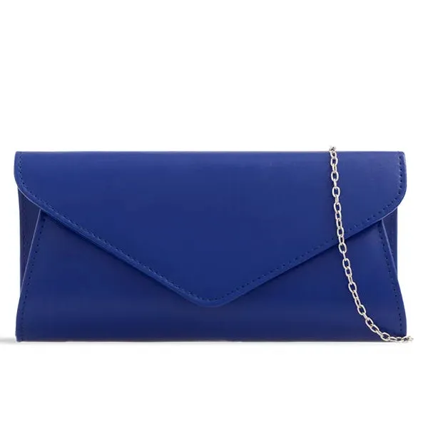 Koko Royal Blue envelope clutch bag