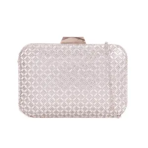 Koko TL861 Silver Diamante Box Bag
